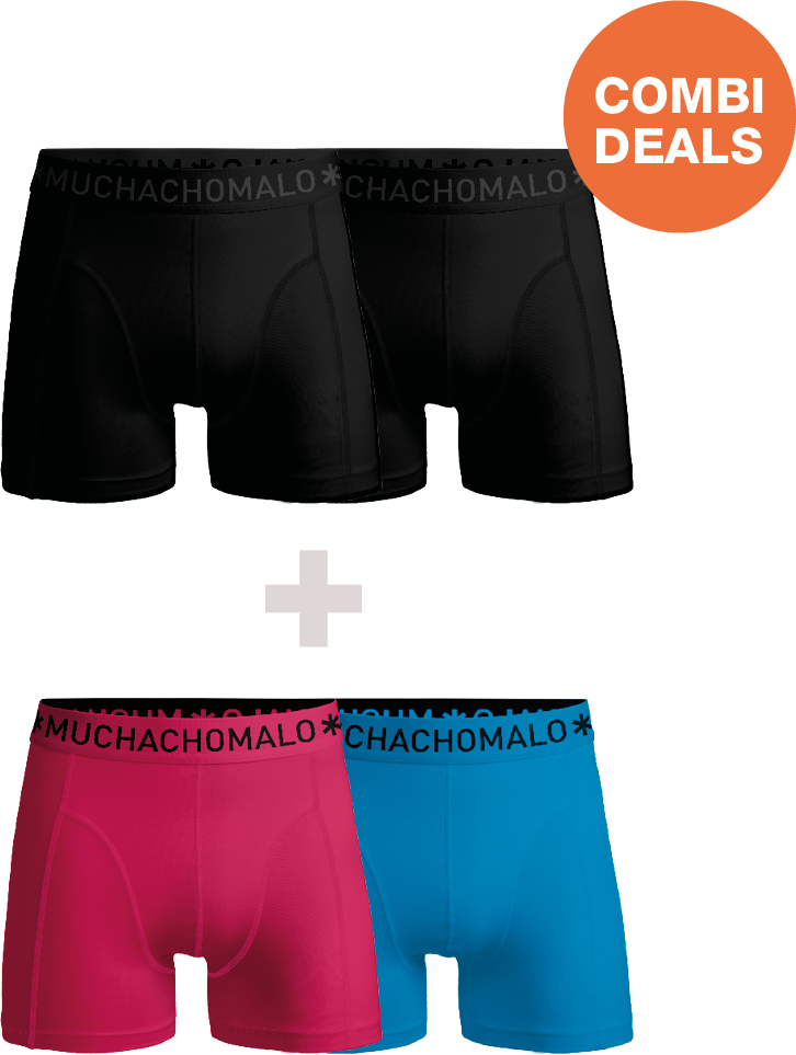 Muchachomalo Herren Boxershorts – 2+2 Stück – Herren Unterhosen