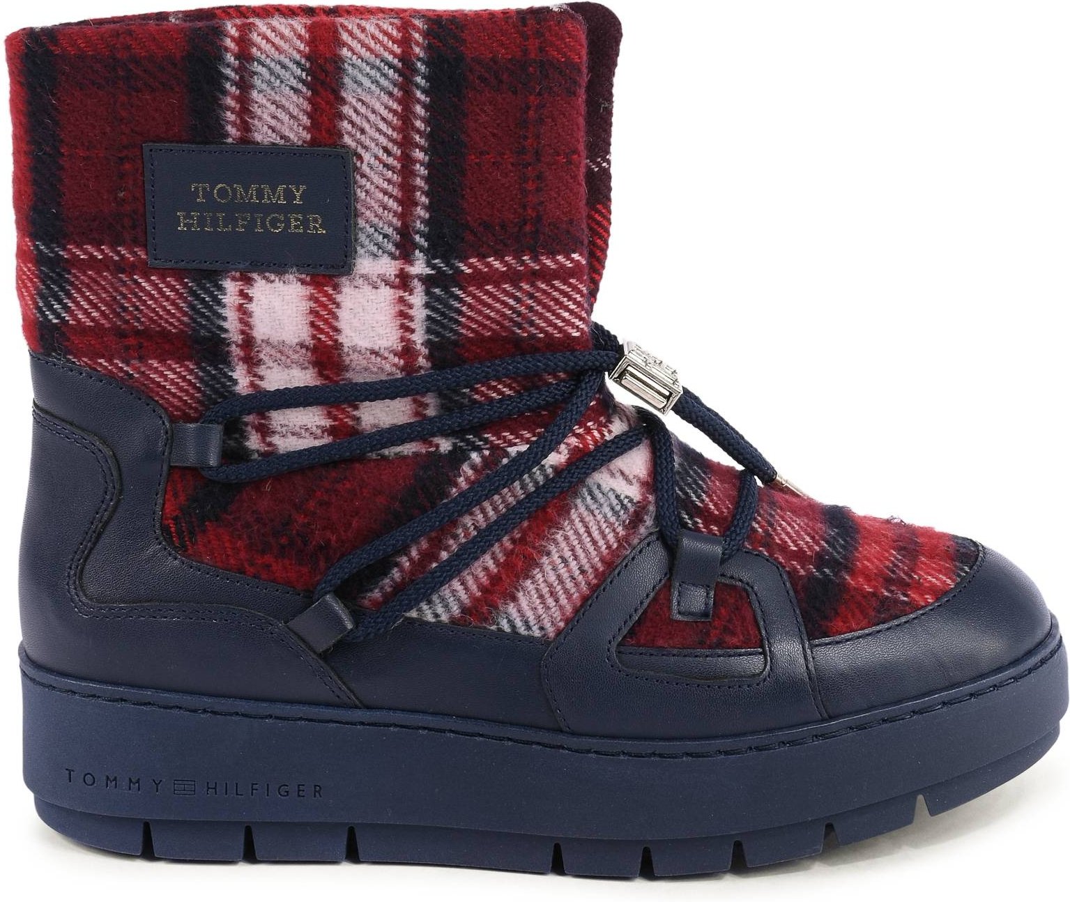 Karierter Druck Stiefeletten