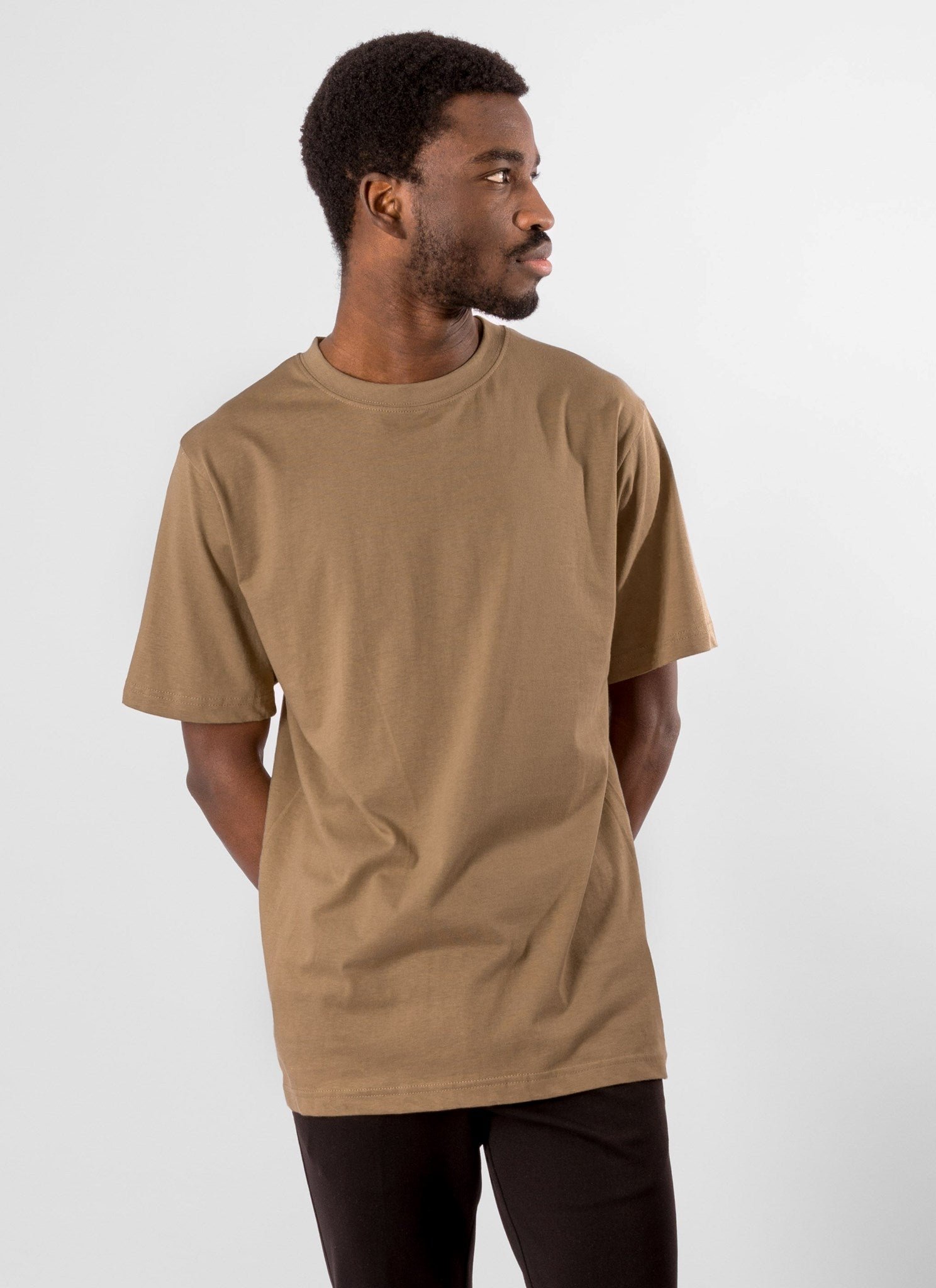 Übergroßes T-Shirt – Khaki