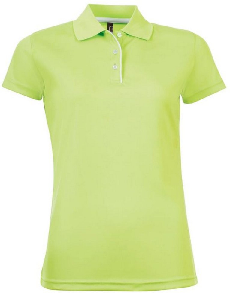 SOLS Womens/Ladies Performer Kurzarm-Pique-Poloshirt (Apfelgrün)