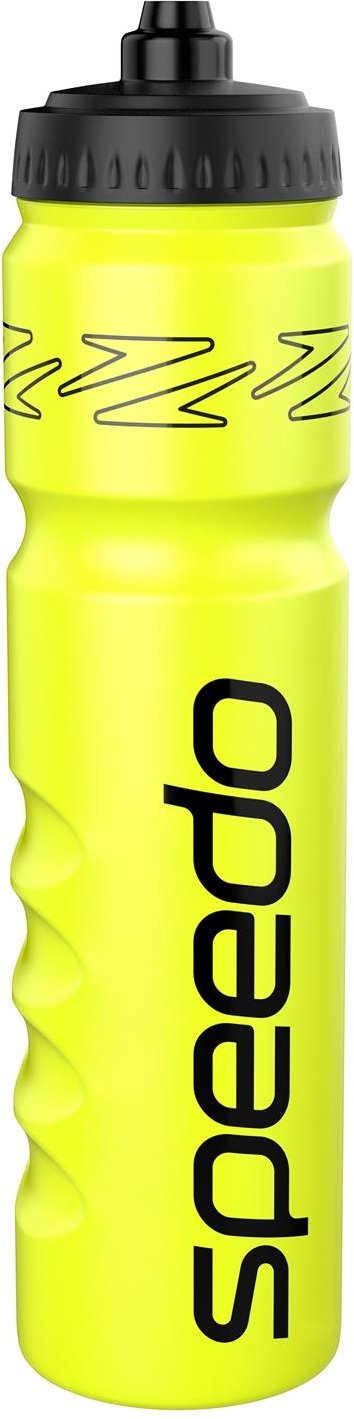 Speedo - Wasserflasche, Logo, 1l (Gelb/Schwarz)
