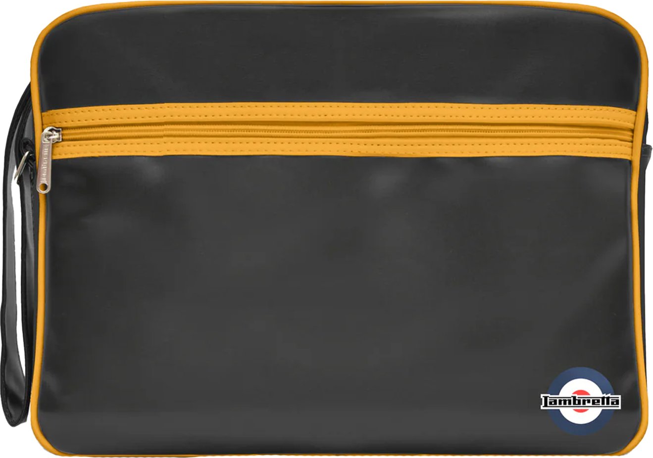 Lambretta - Herren/Damen Unisex Tasche, Retro (Schwarz/Senf)