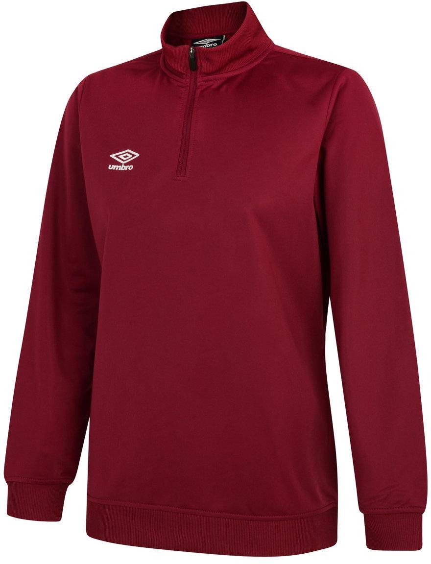 Umbro Womens/Ladies Club Essential Half Zip Sweatshirt (New Claret)