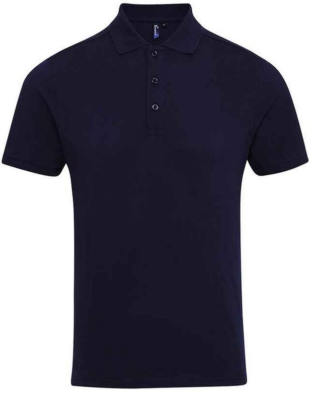 Thumbnail - Premier Herren Coolchecker Plus Pique Polo T-Shirt (Marineblau)
