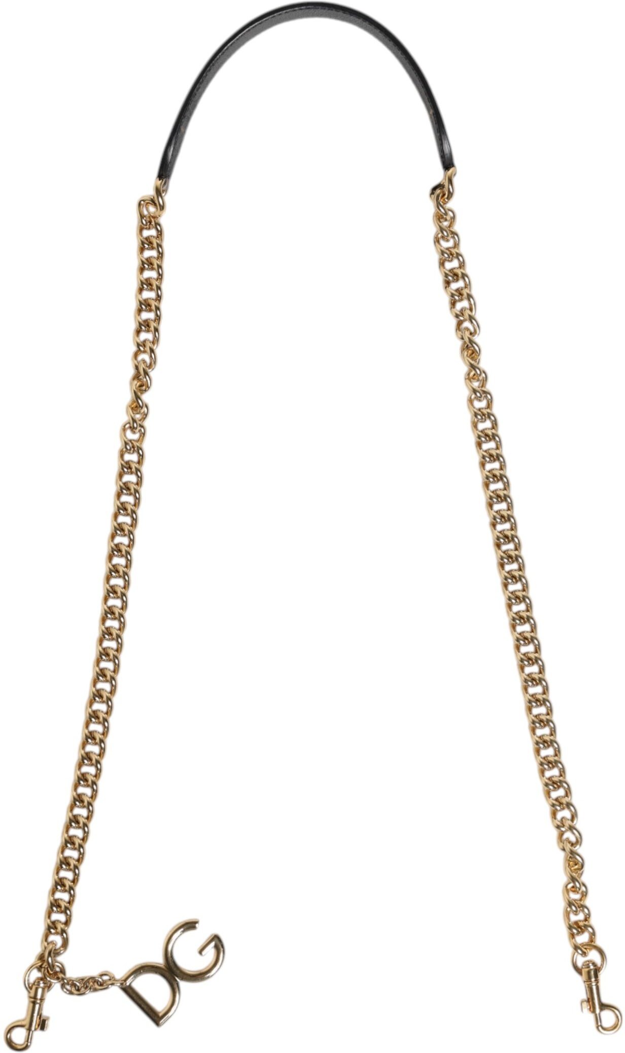 Braun Leopard Gold Messing Kettenaccessoire Schultergurt