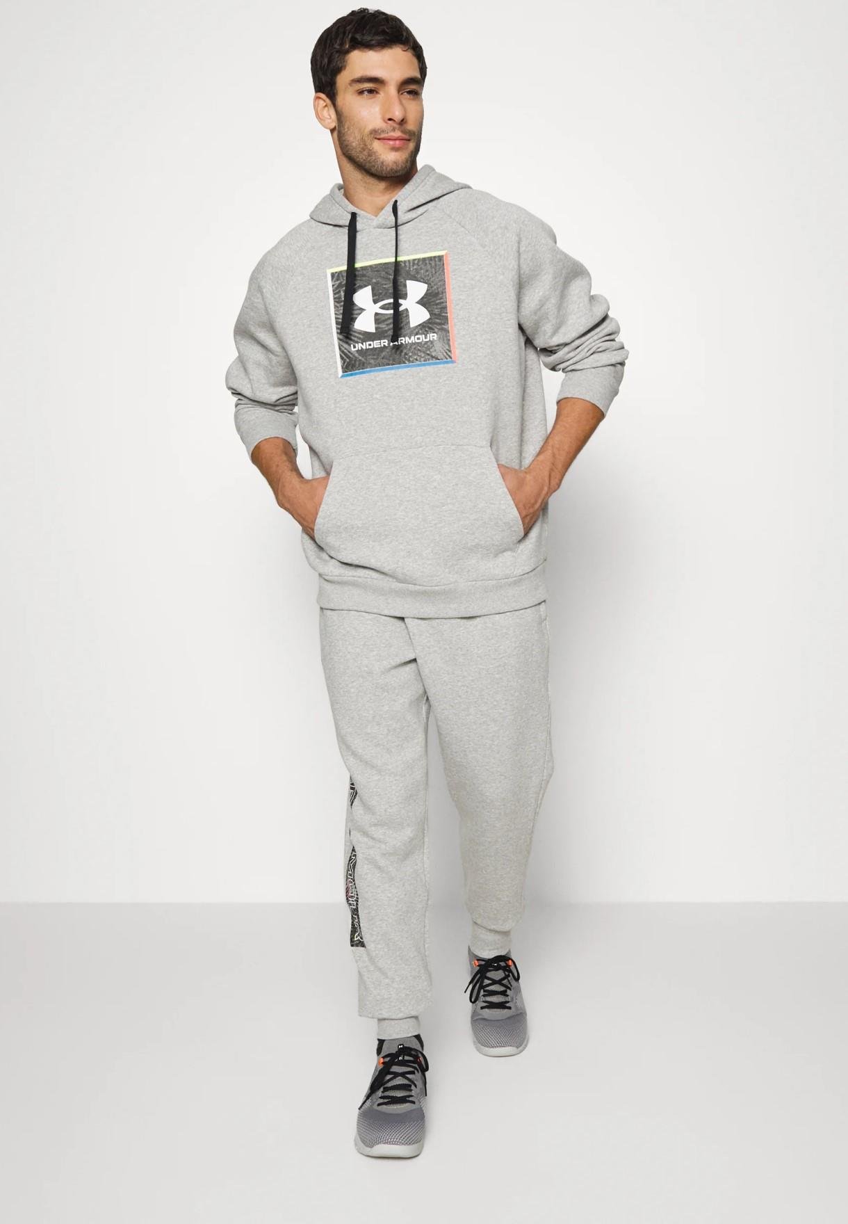 Under Armour Herren Rivel Graphic Trainingsanzug in Grau