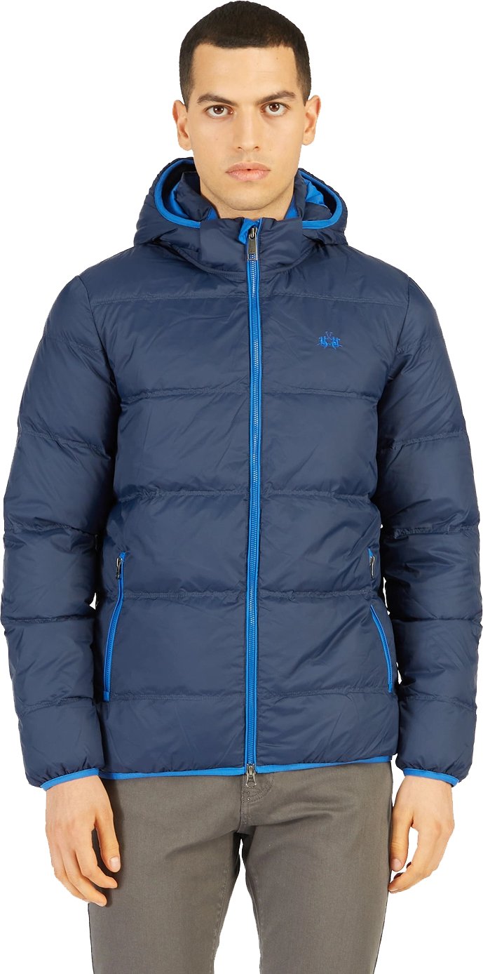 La Martina Herren Blau Polyamid Jacke