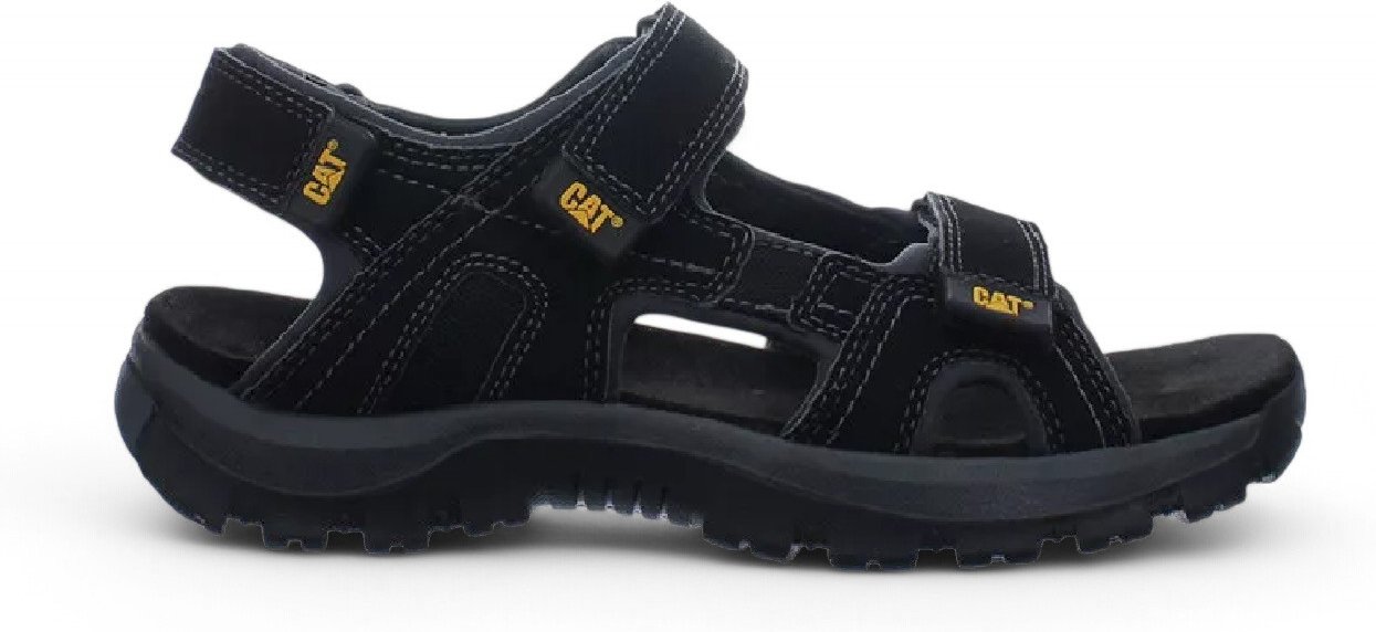 Caterpillar Giles Trekkingsandalen aus schwarzem Leder für Herren