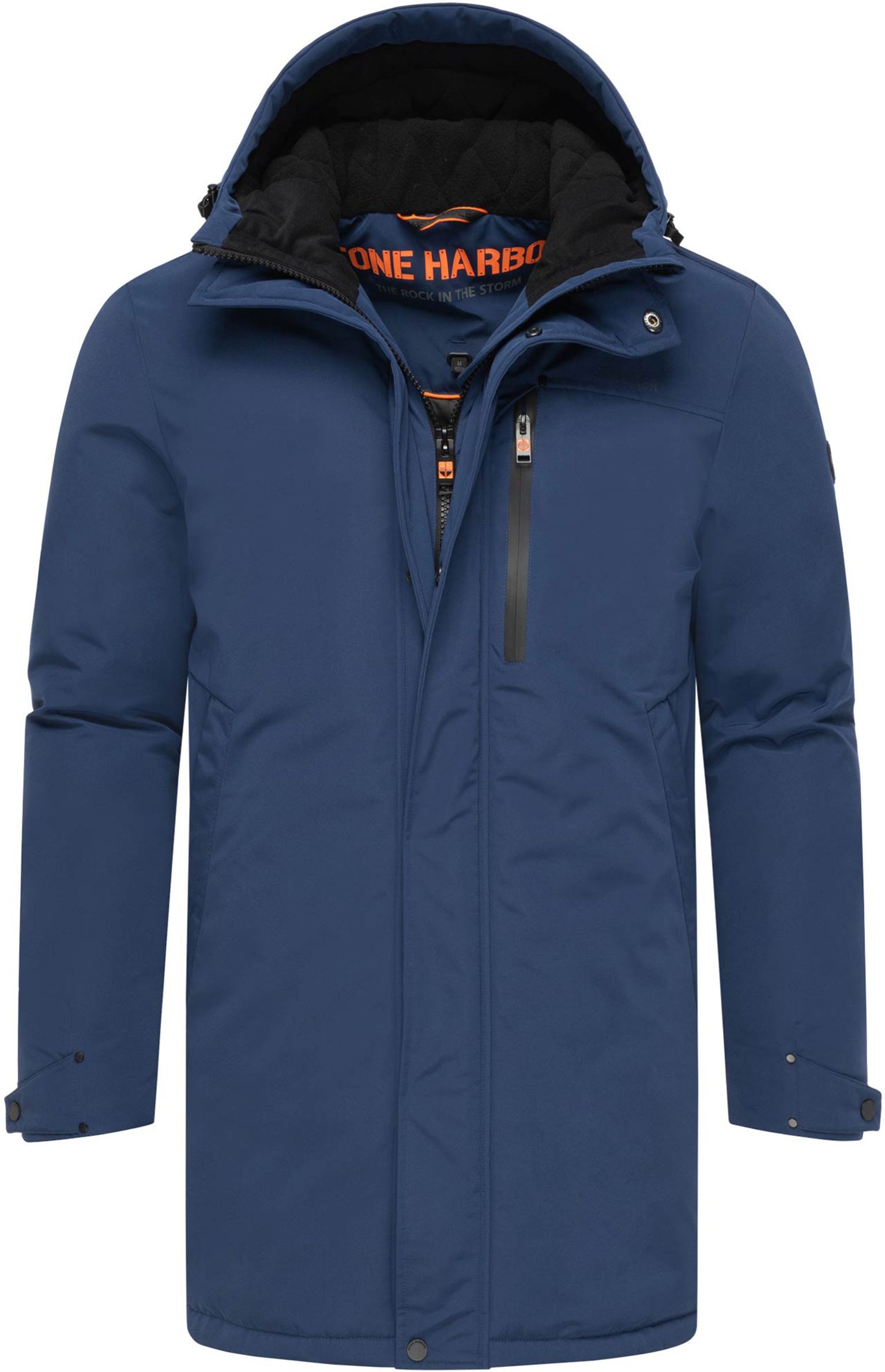 Stone Harbour Herren Winterjacke Phinoo mit Fleece-Taschen & 2-Wege-Reißverschluss