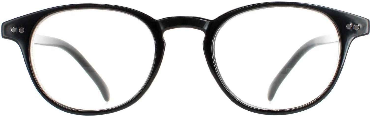 Polaroid Oval Unisex Glänzend Schwarz PLD 0008/R/CH Lesegeräte +2.0