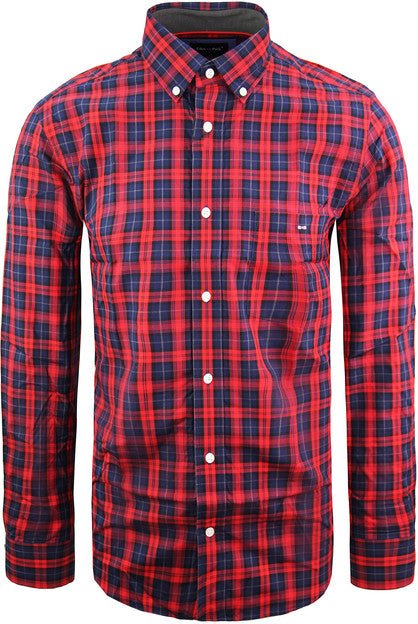 Eden Park Regular Herren-Oxfordhemd in Rot