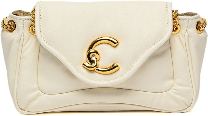 Coccinelle C-Me Fluffy Handtasche Puffy Glattes Leder