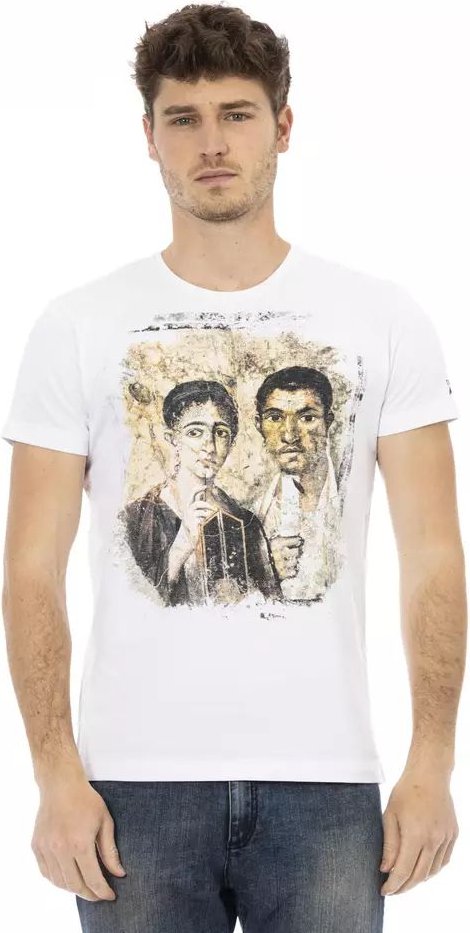 Roman Art Grafik T-Shirt mit kurzen Ärmeln und Rundhalsausschnitt