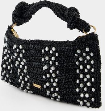 Hera Nano Schultertasche - Cult Gaia - Raphia - Schwarz