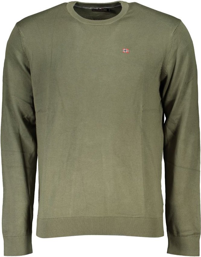 Crew Neck Pullover Olivgrün