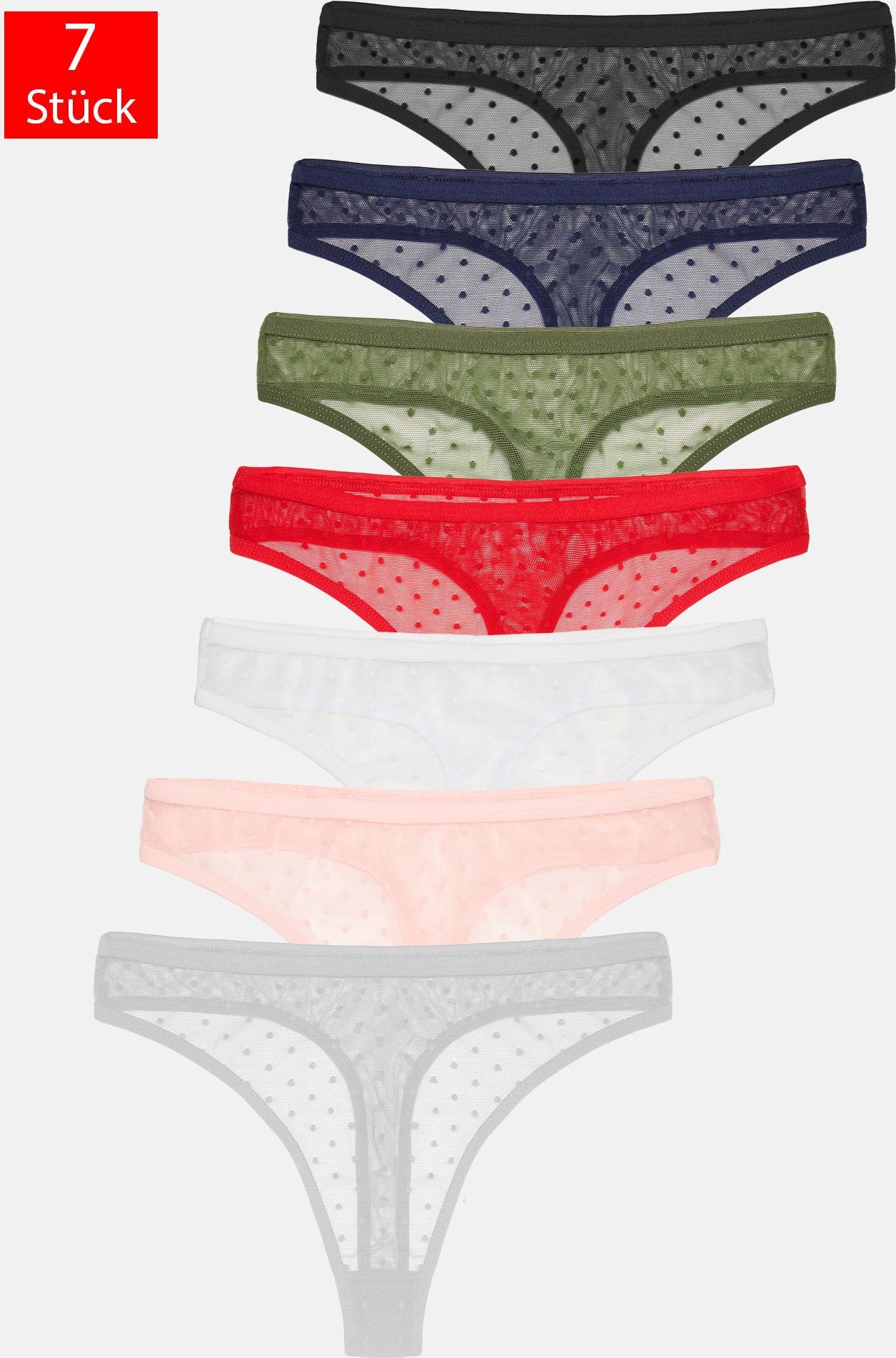 Tazzio Damen String 7er-Pack