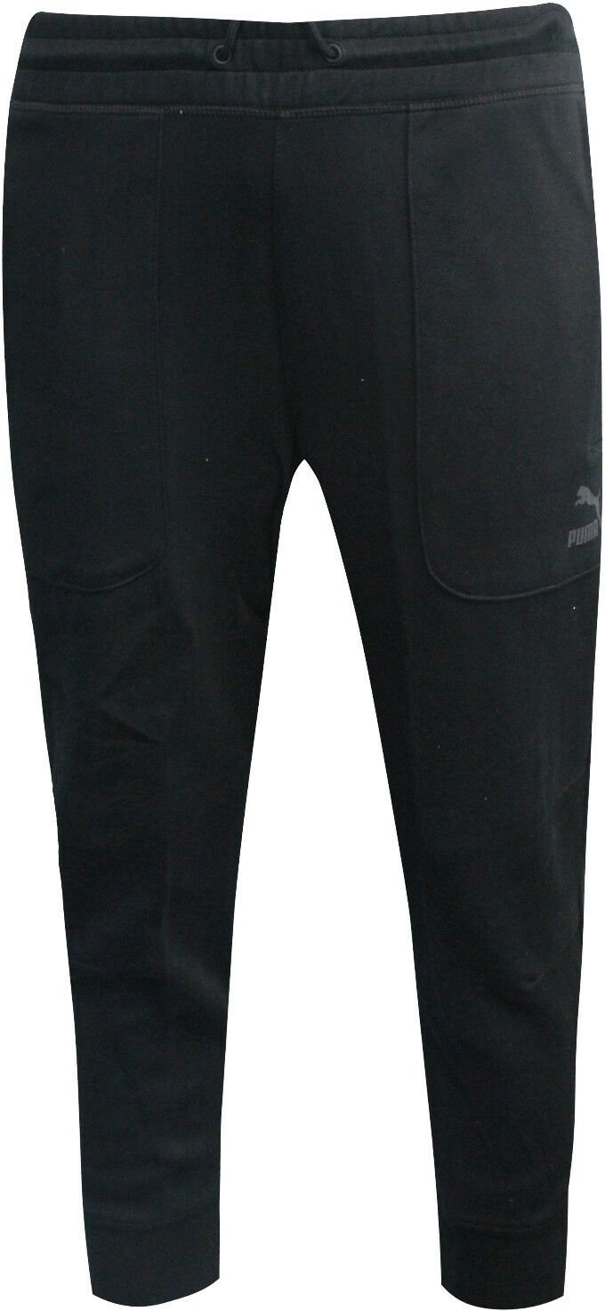 Puma Evo Sweat 3/4 Hosen Herren reguläre schwarze Jogging -Streckenboten 570581 01 P1