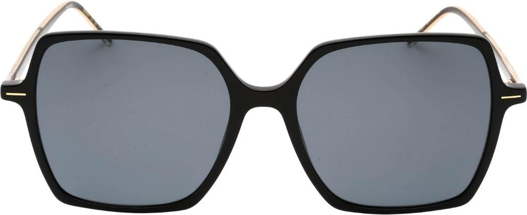 Hugo Boss - Quadratisch-Sonnenbrille für Herren (Schwarz/Gold/Grau)