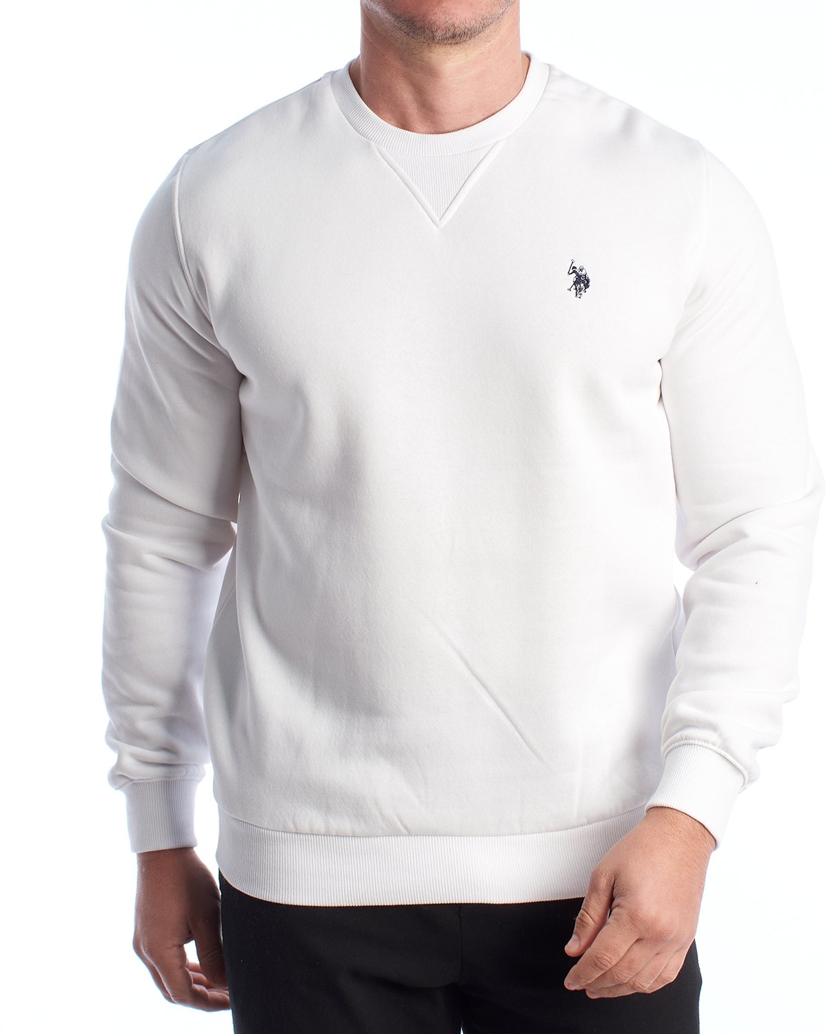 Herren-Fleece-Sweatshirt mit Rundhalsausschnitt US42187035