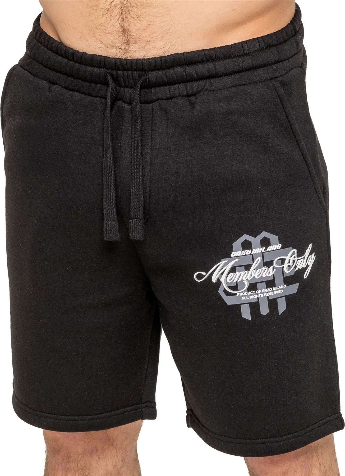 Thumbnail - Enzo Milano | Herren bedruckte Fleece-Shorts