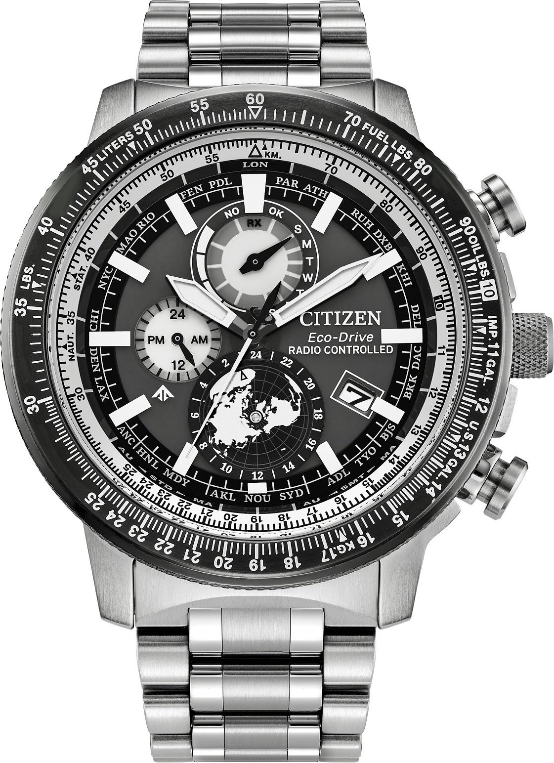 Thumbnail - Citizen Promaster Geo Trekker Herren Silberuhr BY3006-53H