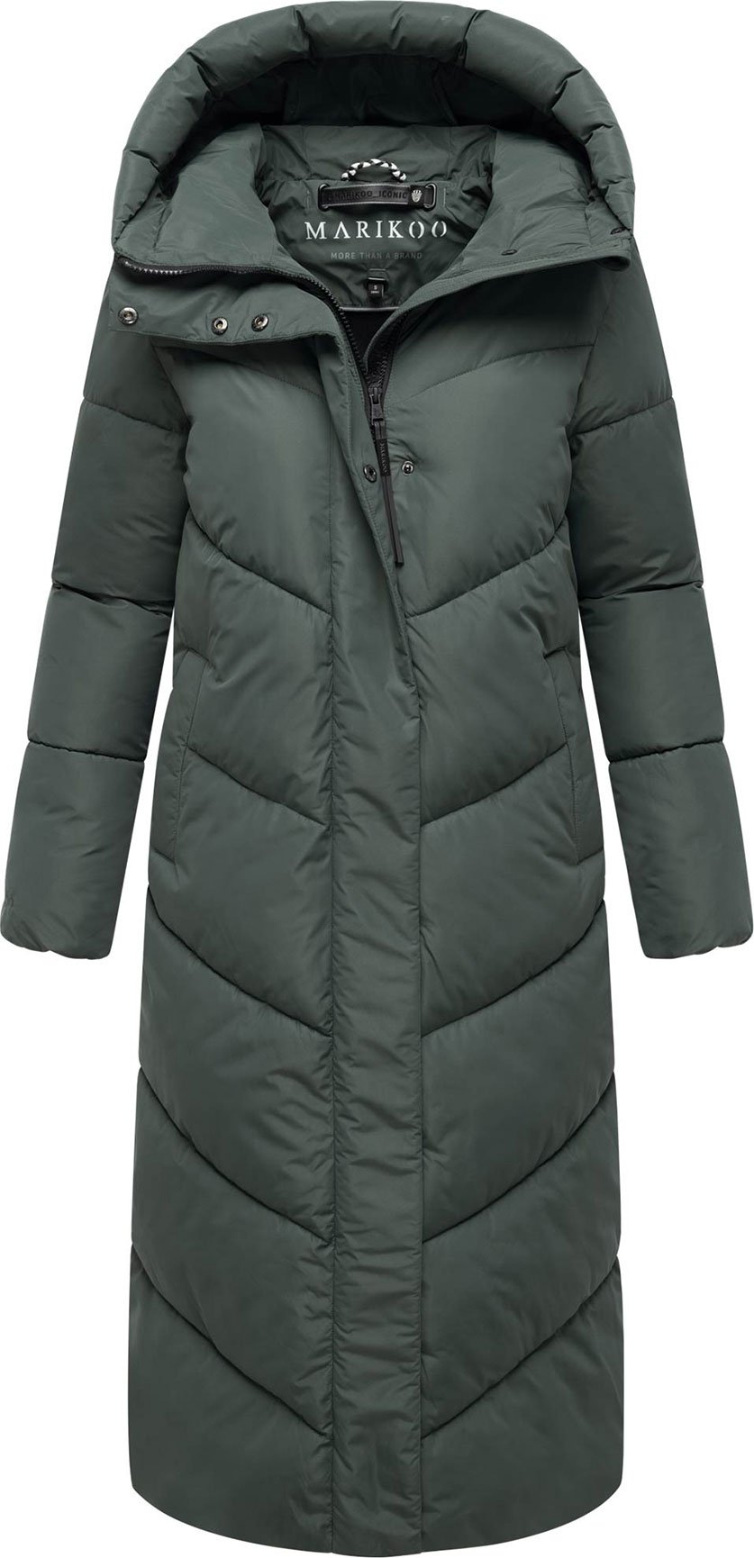 Marikoo Damen Wintersteppmantel Ranjaa mit Kapuze & reflektierenden Details