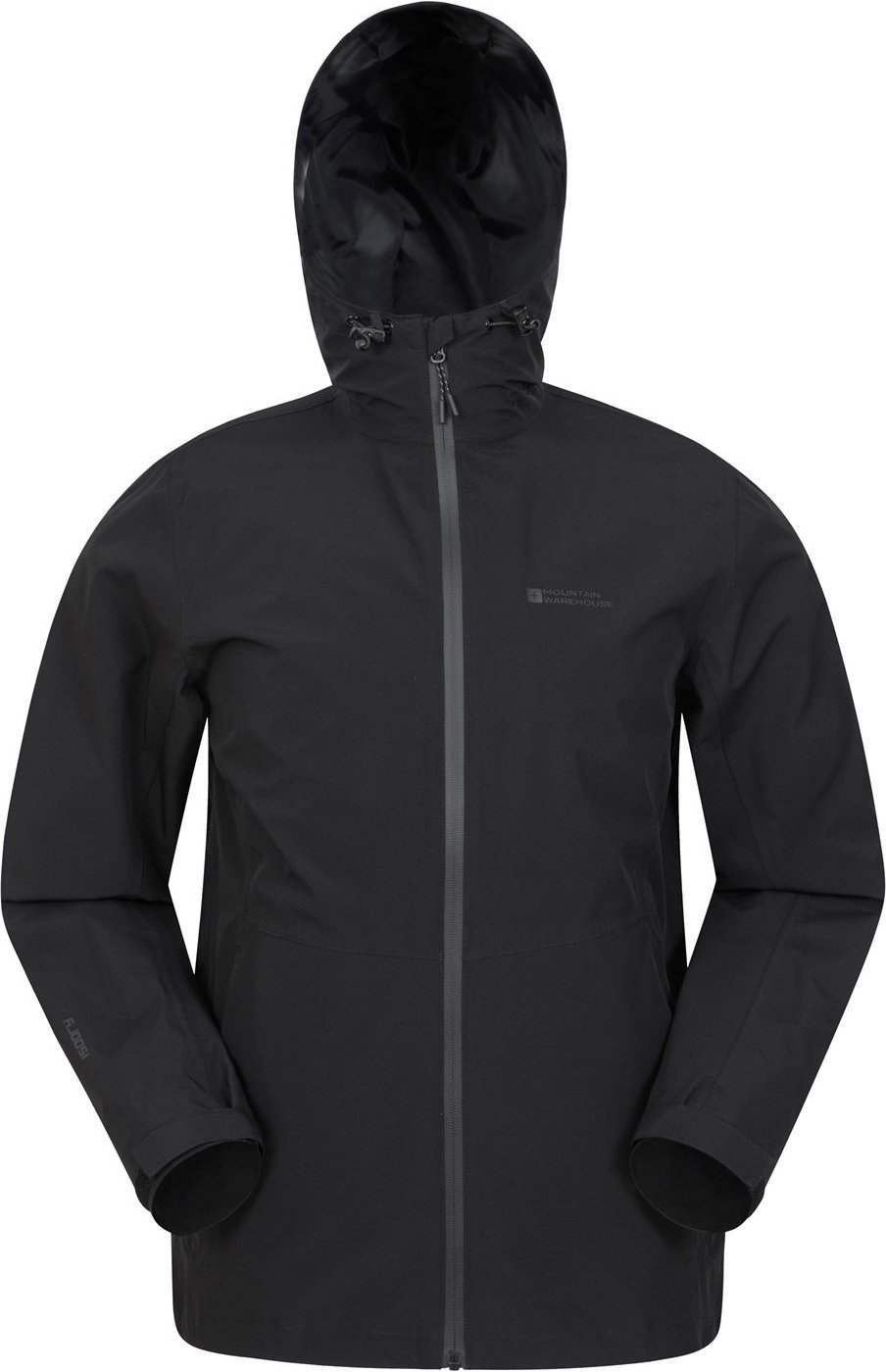 Mountain Warehouse Herren Covert Wasserdichte Jacke (Schwarz)