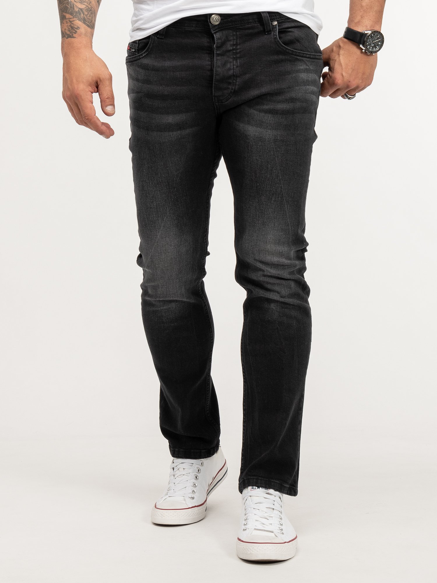 Lorenzo Loren Jeans Dunkelgrau