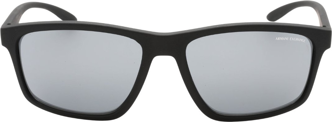 Hellgraue Sonnenbrille mit verspiegelten Glasern von Armani Exchange