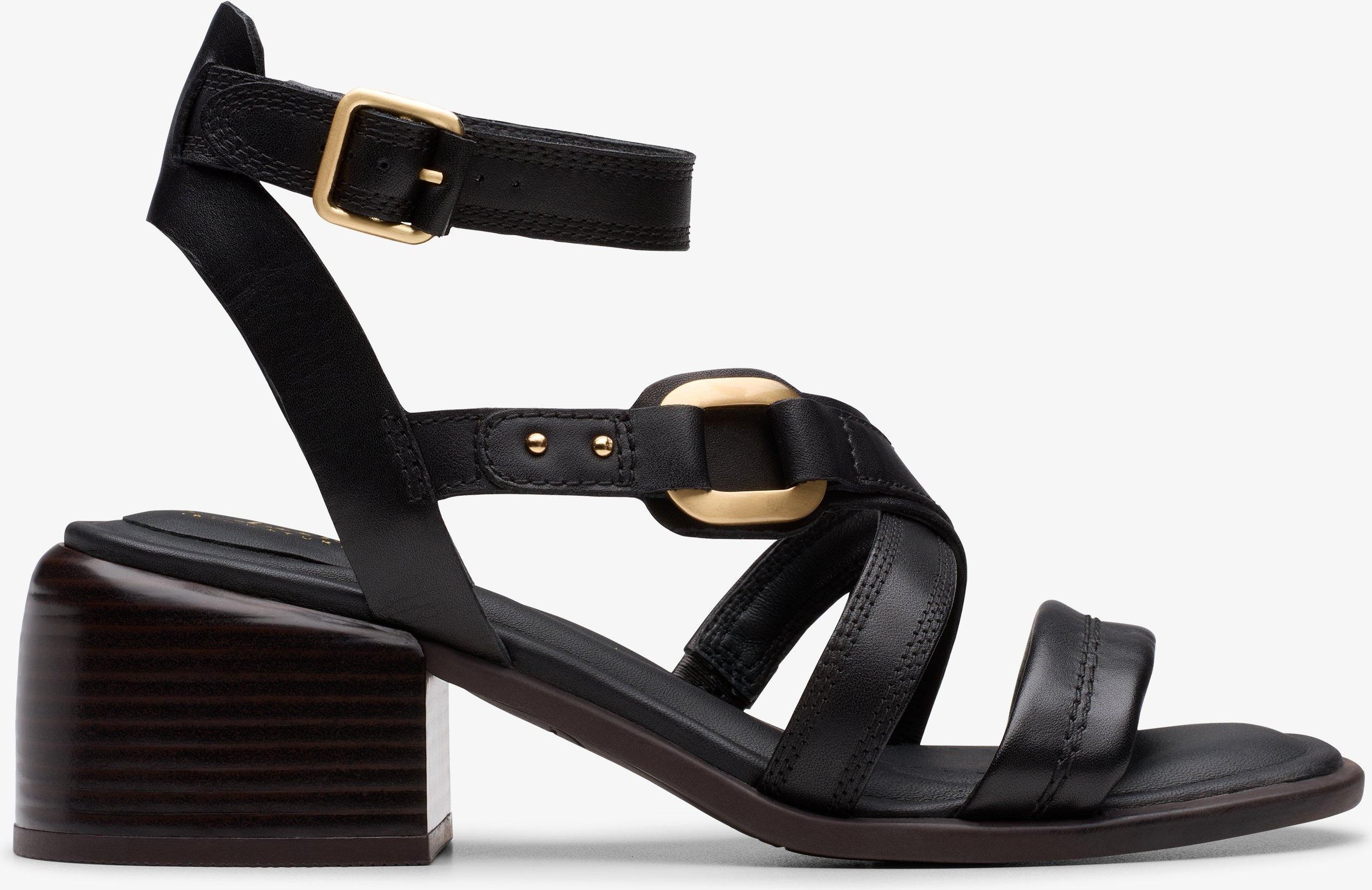 Morwyn Riemen Schwarz Leder Sandalen