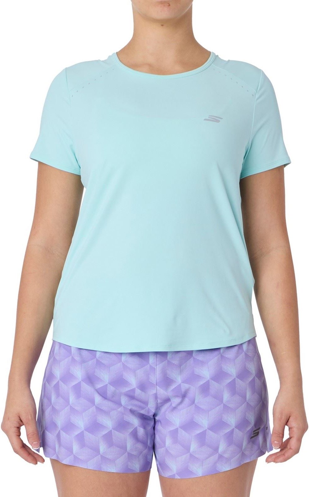 Skechers Stride Performance Shirt Damen Grau Sport-T-Shirts