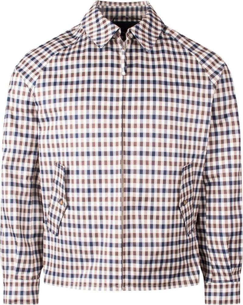 Aquascutum Active Archival Mid Jacket Club Check Beige Mantel