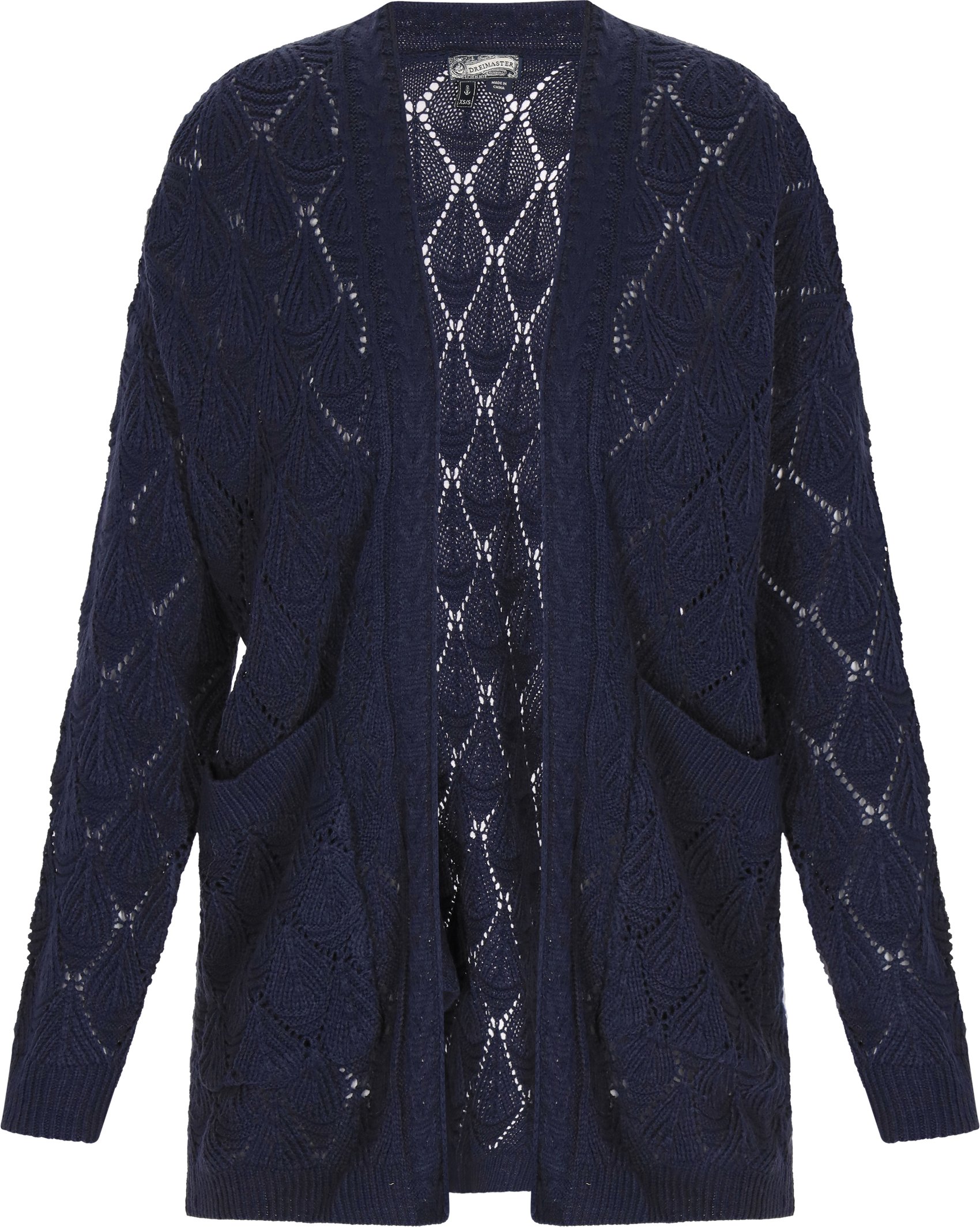 Thumbnail - Dreimaster Strickjacke Frauen Marine