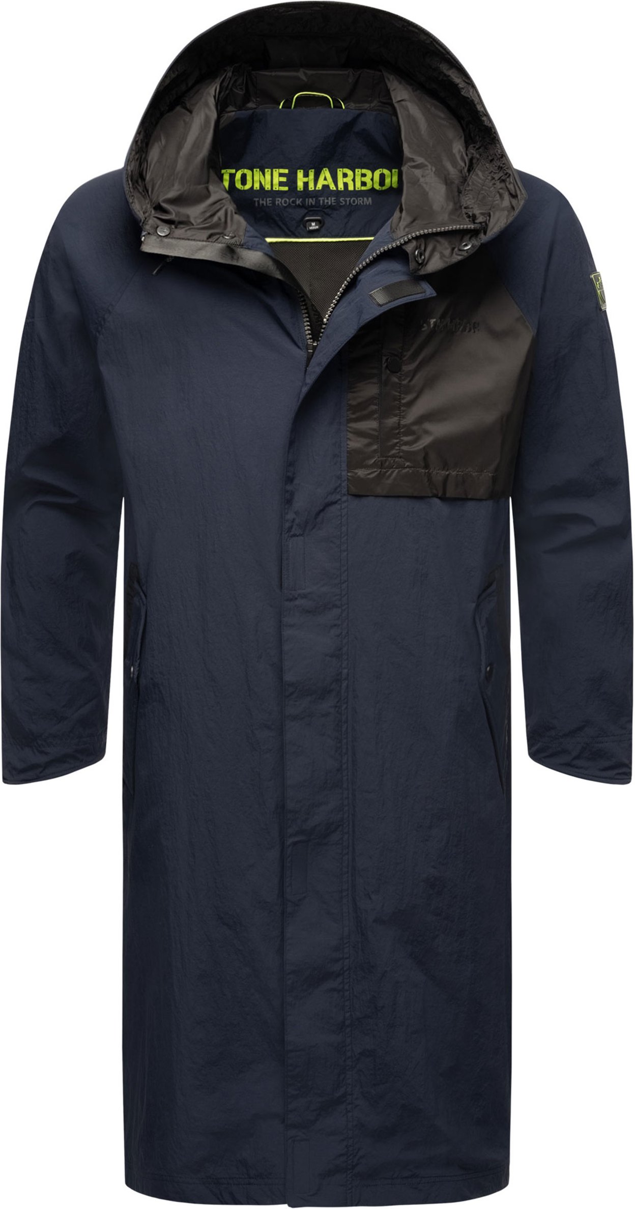 Stone Harbour Herren Regenjacke Zafaar lang geschnitten & wind- / wasserabweisend