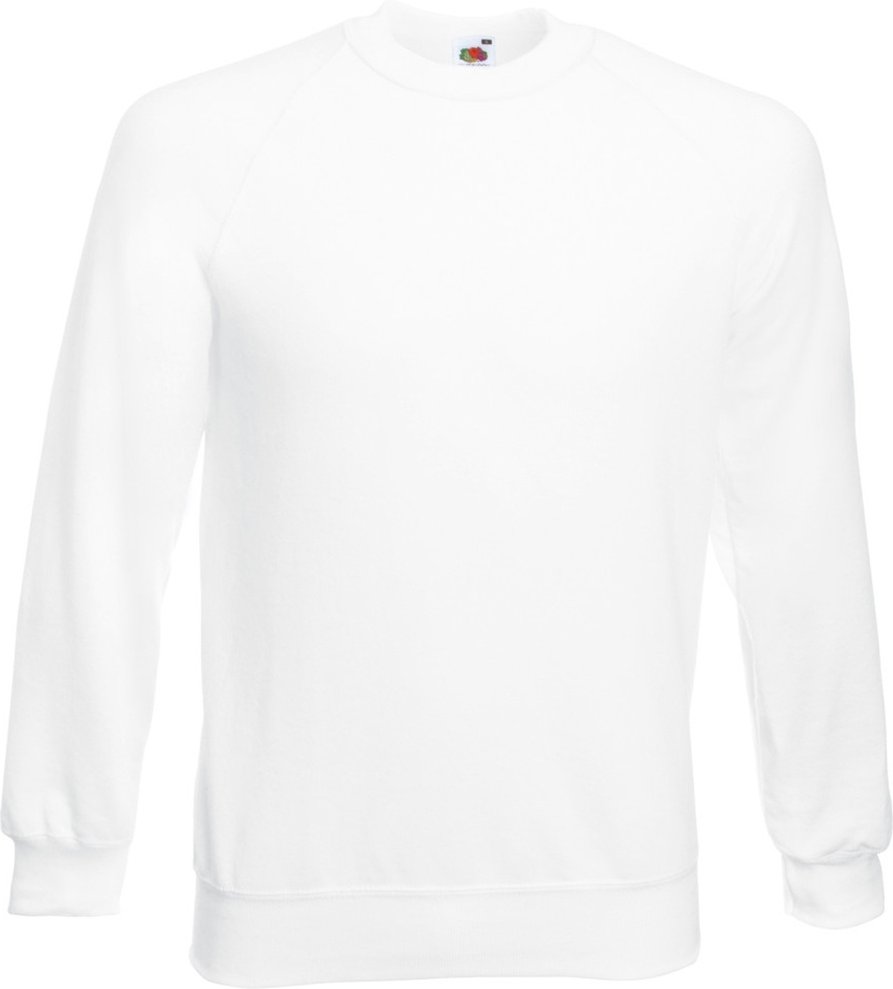Fruit Of The Loom Herren Raglan-Ärmel Belcoro® Sweatshirt (Weiß)