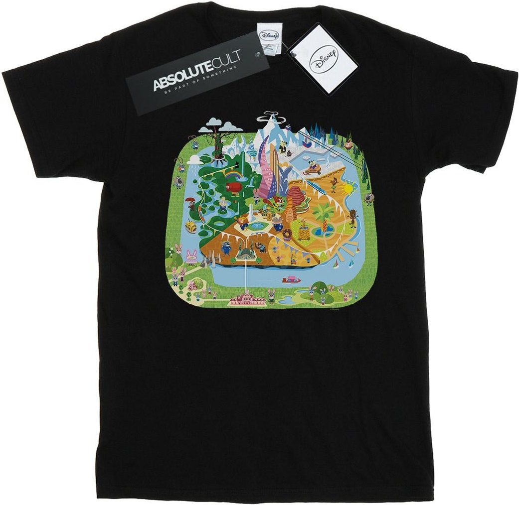 Disney - "Zootropolis City" T-Shirt für Herren (Schwarz)