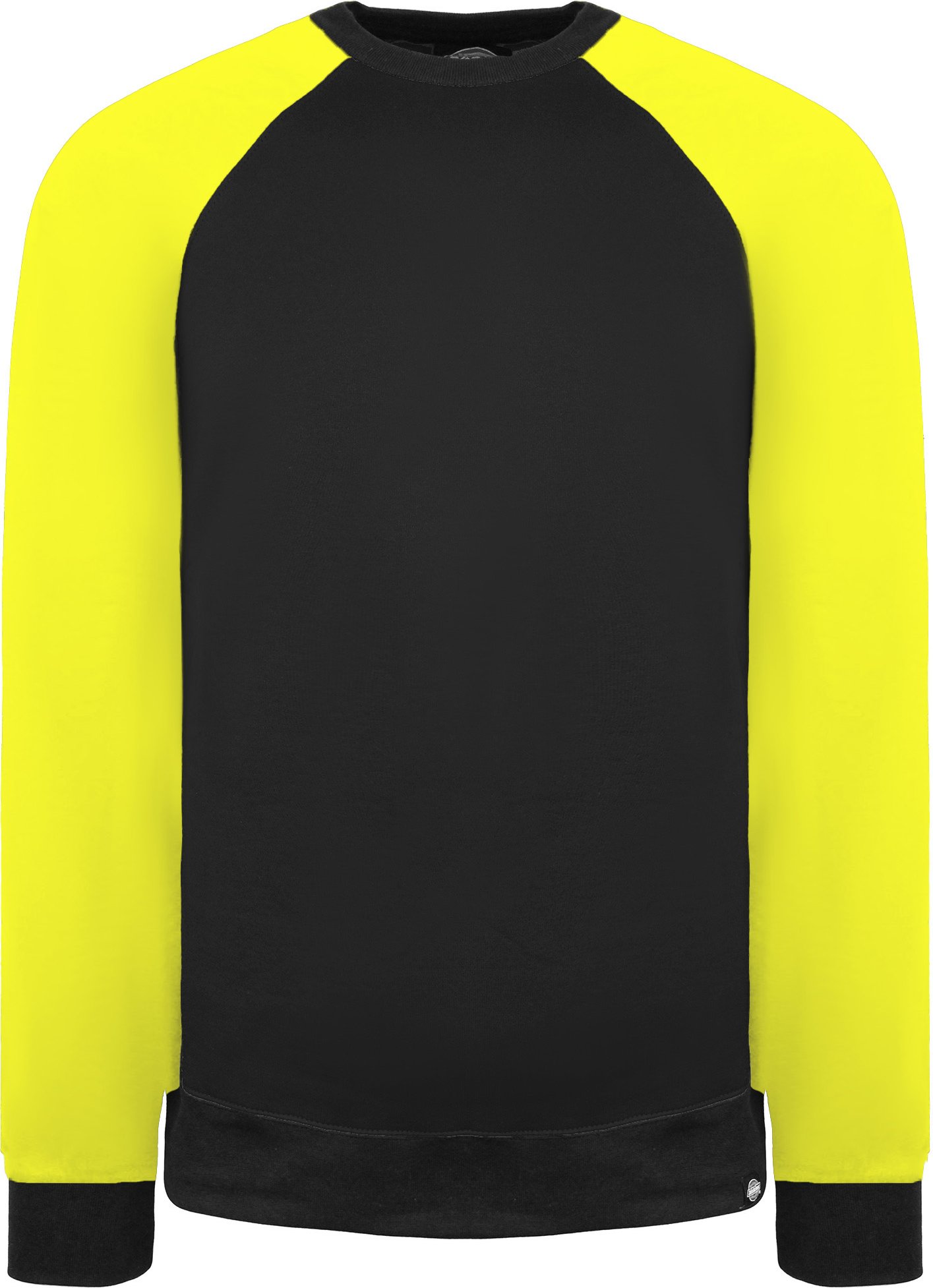 Dickies Zwei -Ton -Herren schwarz/gelbe Pullover
