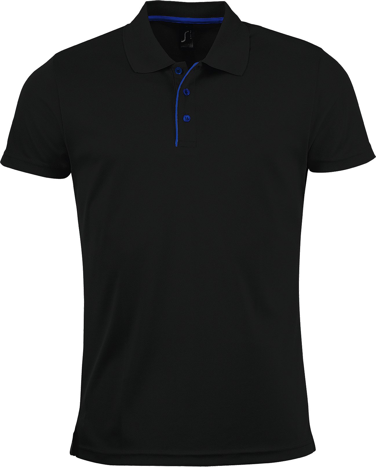 SOLS Mens Performer Kurzarm-Piqué-Poloshirt (Schwarz)