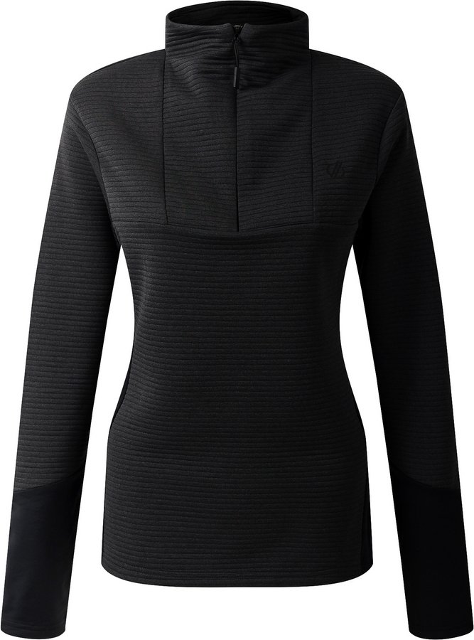 Dare 2B - Midlayer für Damen, mit kurzem Reißverschluss, Core Stretch (Schwarz)