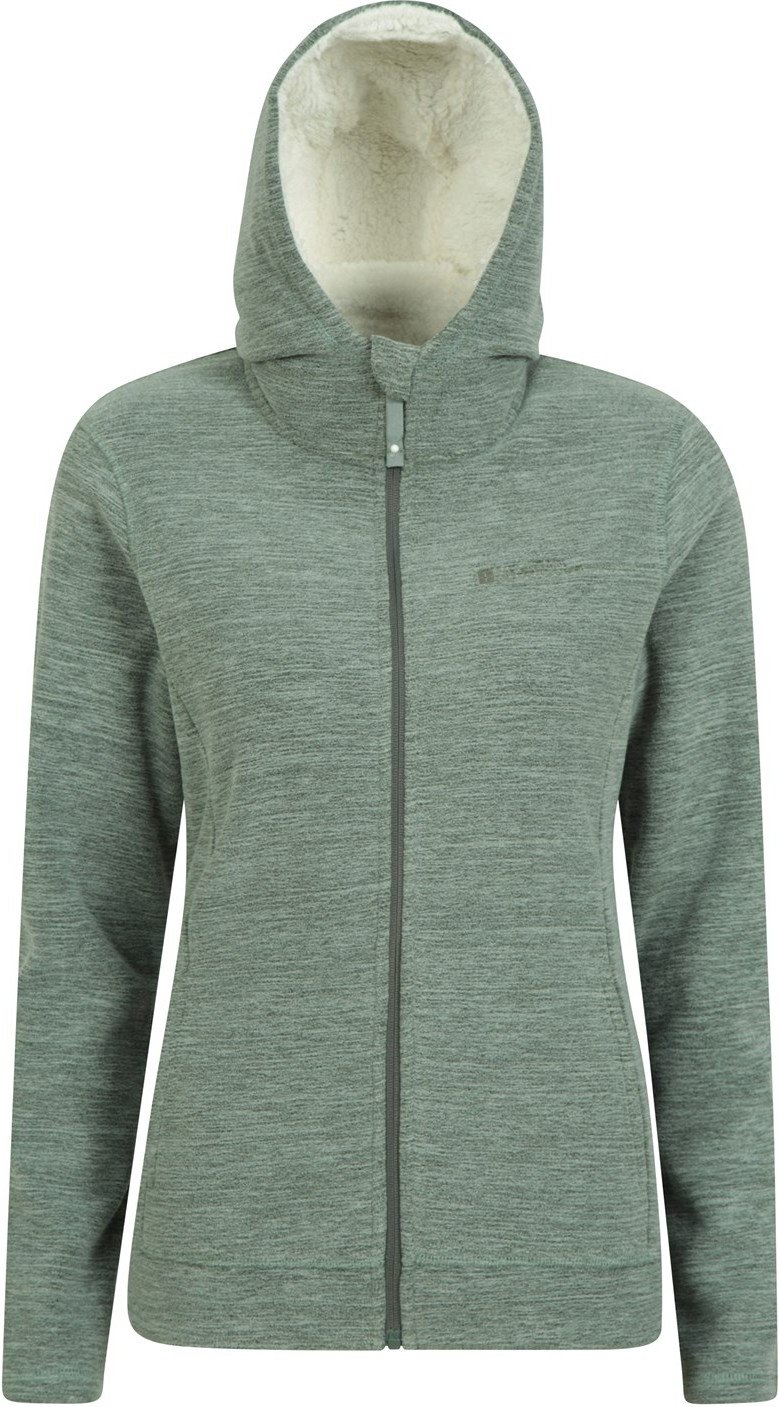 Mountain Warehouse Damen Snowdonia Fleece Vollzip Hoodie (Grün)