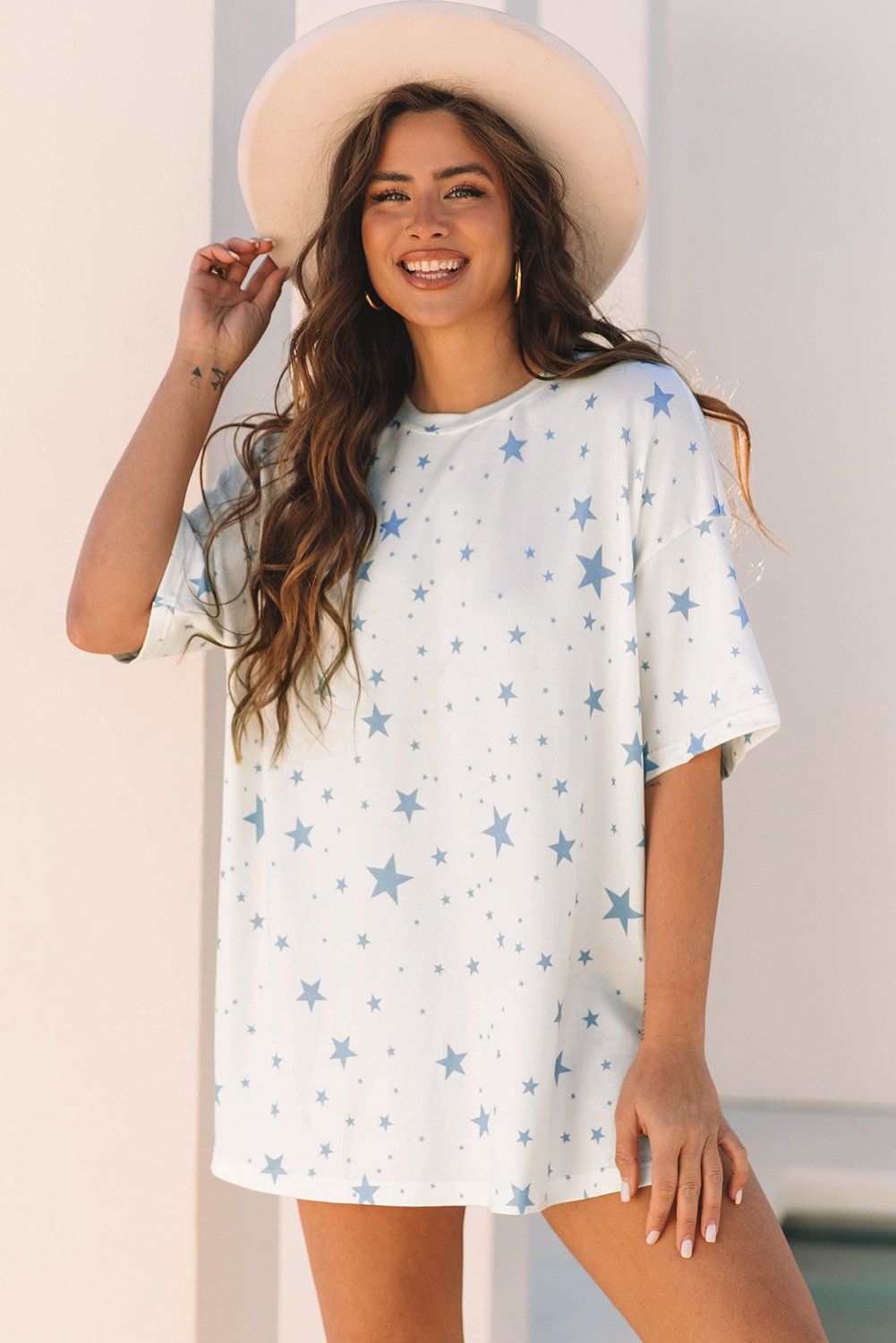 Sternenprint Oversized T-Shirt