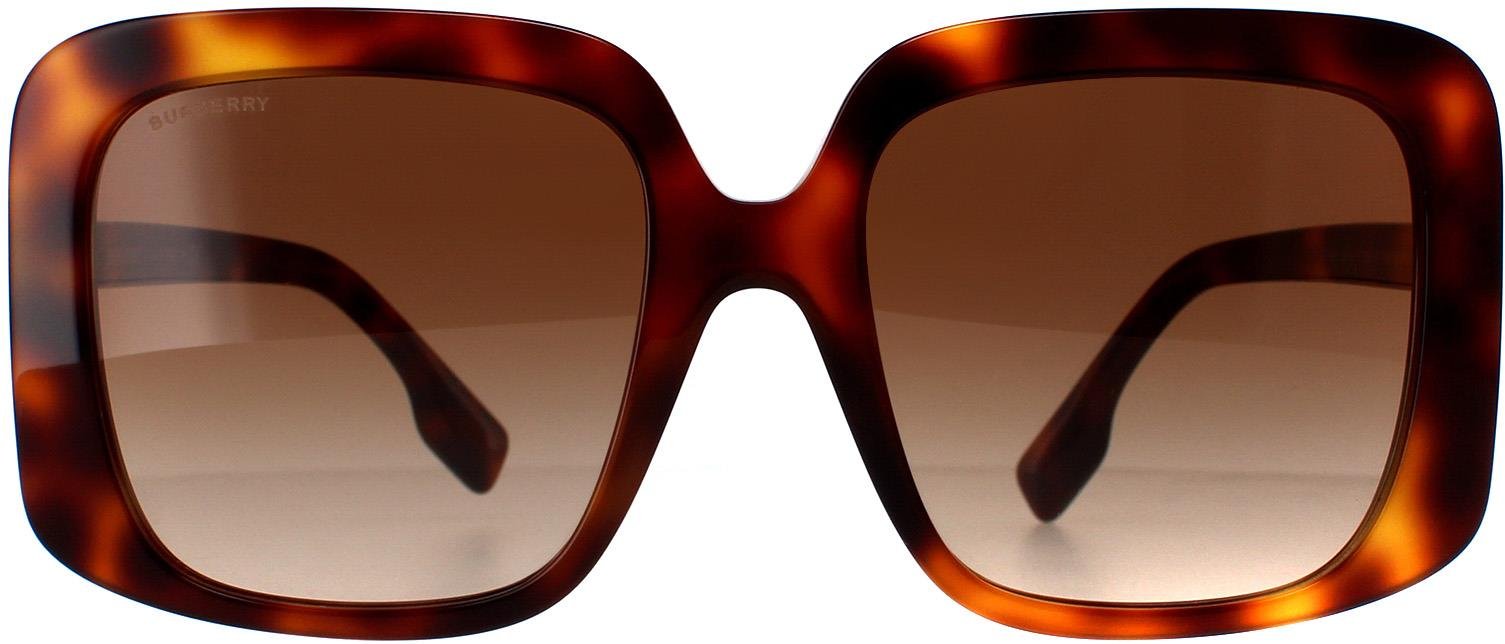 Burberry Square Womens Light Havana Braun Gradient BE4363