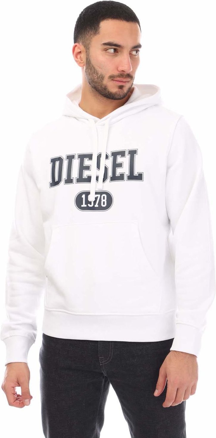 Thumbnail - Diesel - "S-Ginn 1-B" Kapuzenpullover für Herren (Weiß)