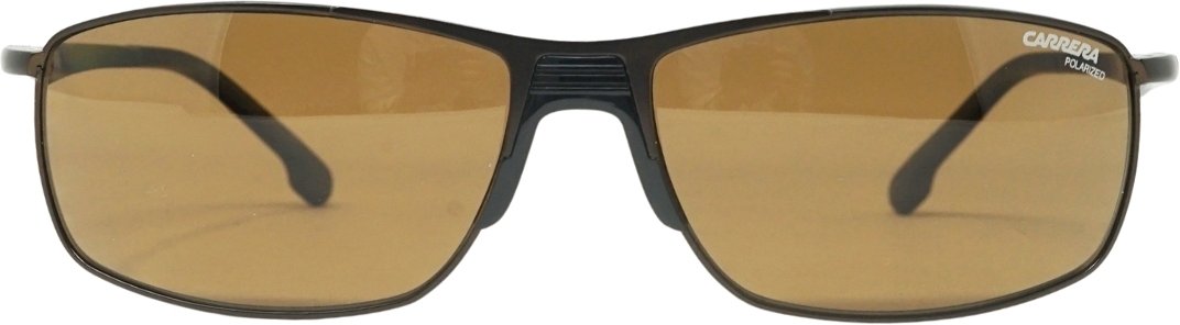 Braune Carrera-Sonnenbrille mit polarisierten Glasern