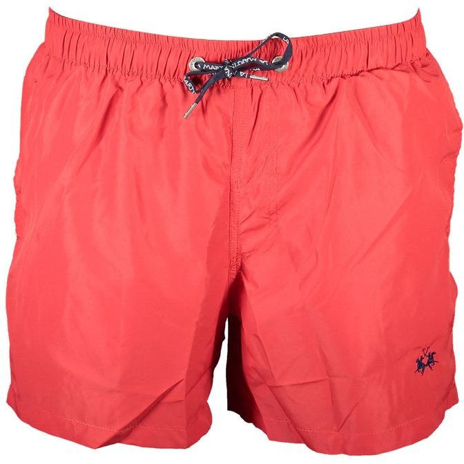La Martina Rote Polyester Herren Schwimmshorts