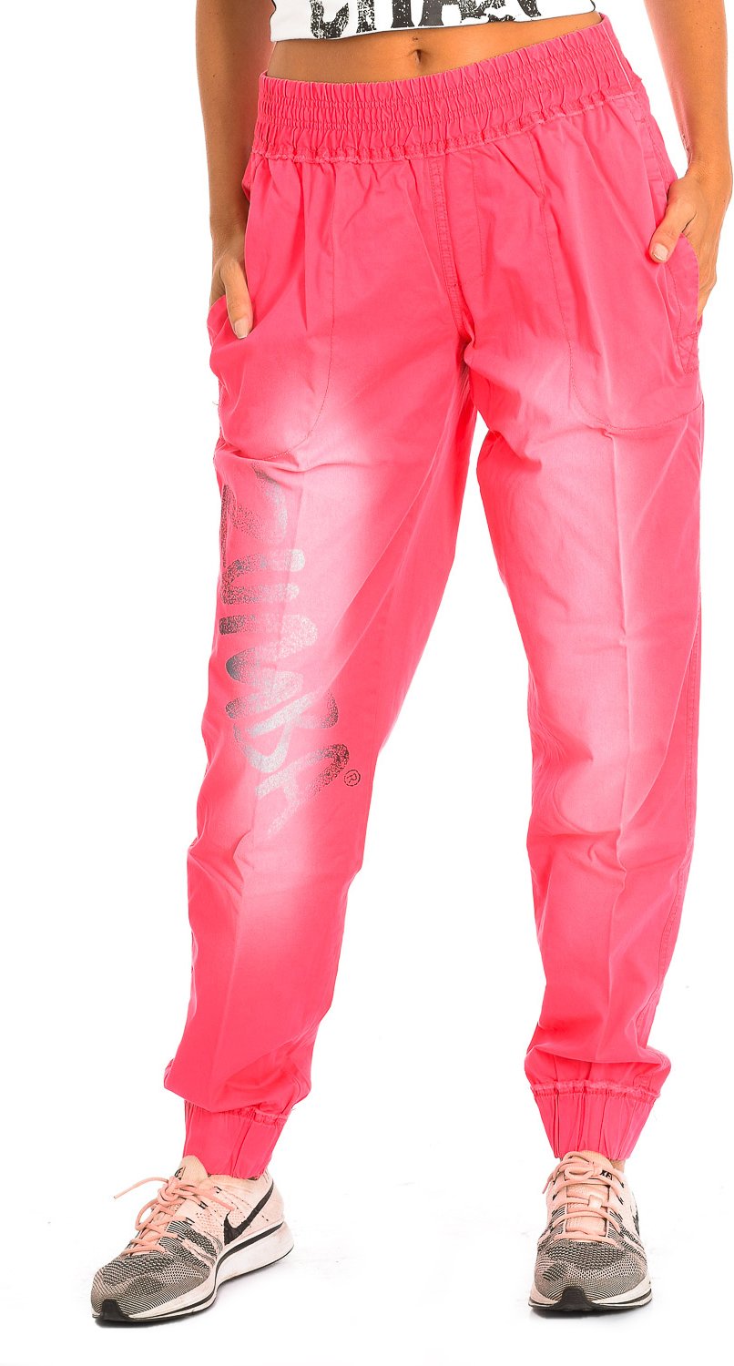 Lange Sporthosen mit elastischen Säumen Z1B00138 Frau