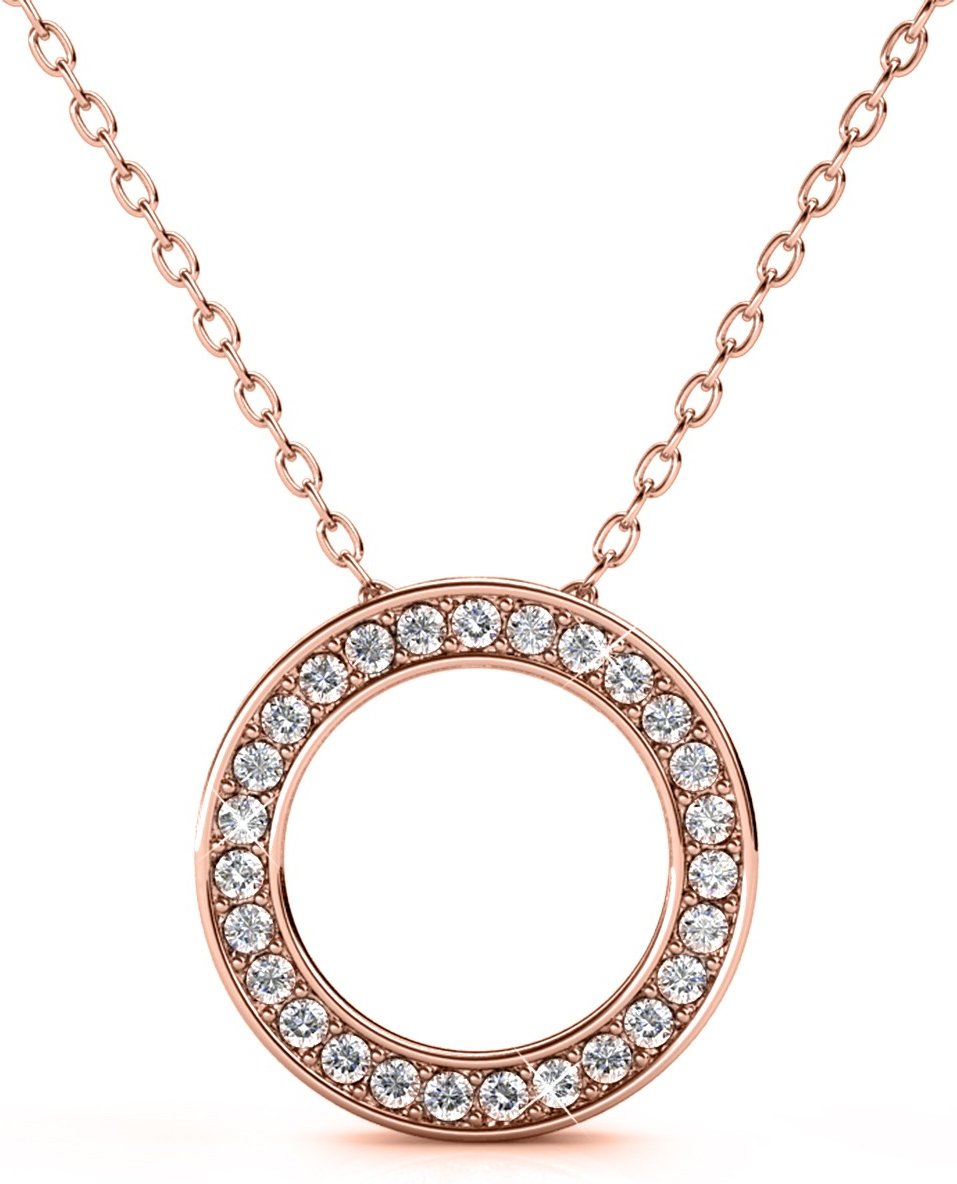 Ophir Anhänger - Roségold und Kristall