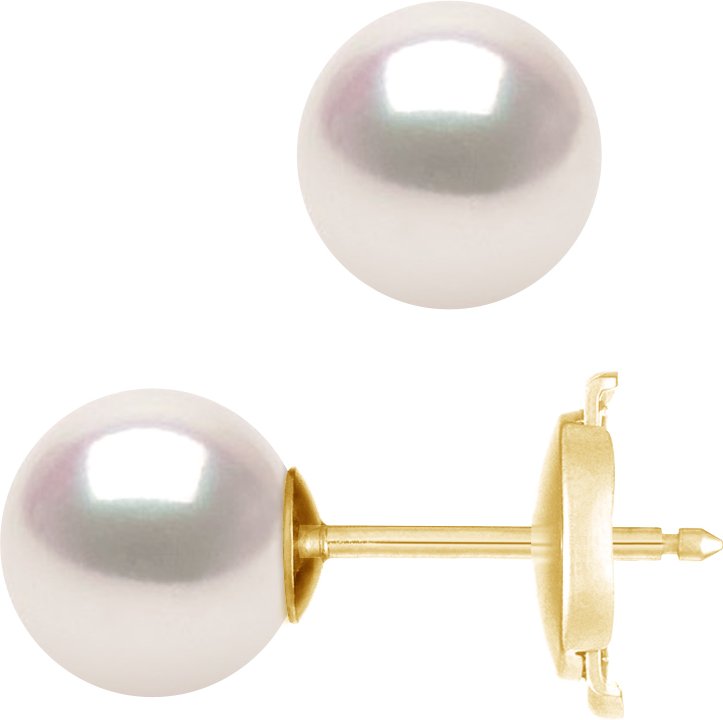 DIADEMA - Ohrringe - Echte japanische Akoya Zuchtperle - Qualität AA+