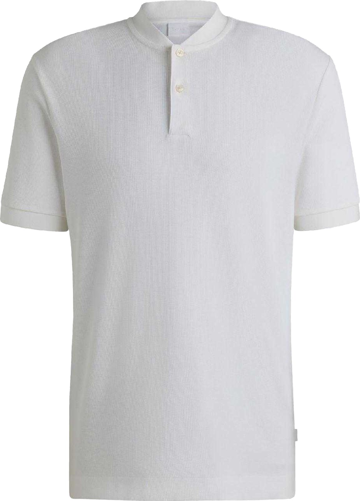 Hugo - "H-Pratt 120" Poloshirt für Herren, Ohne Kragen (Weiß)