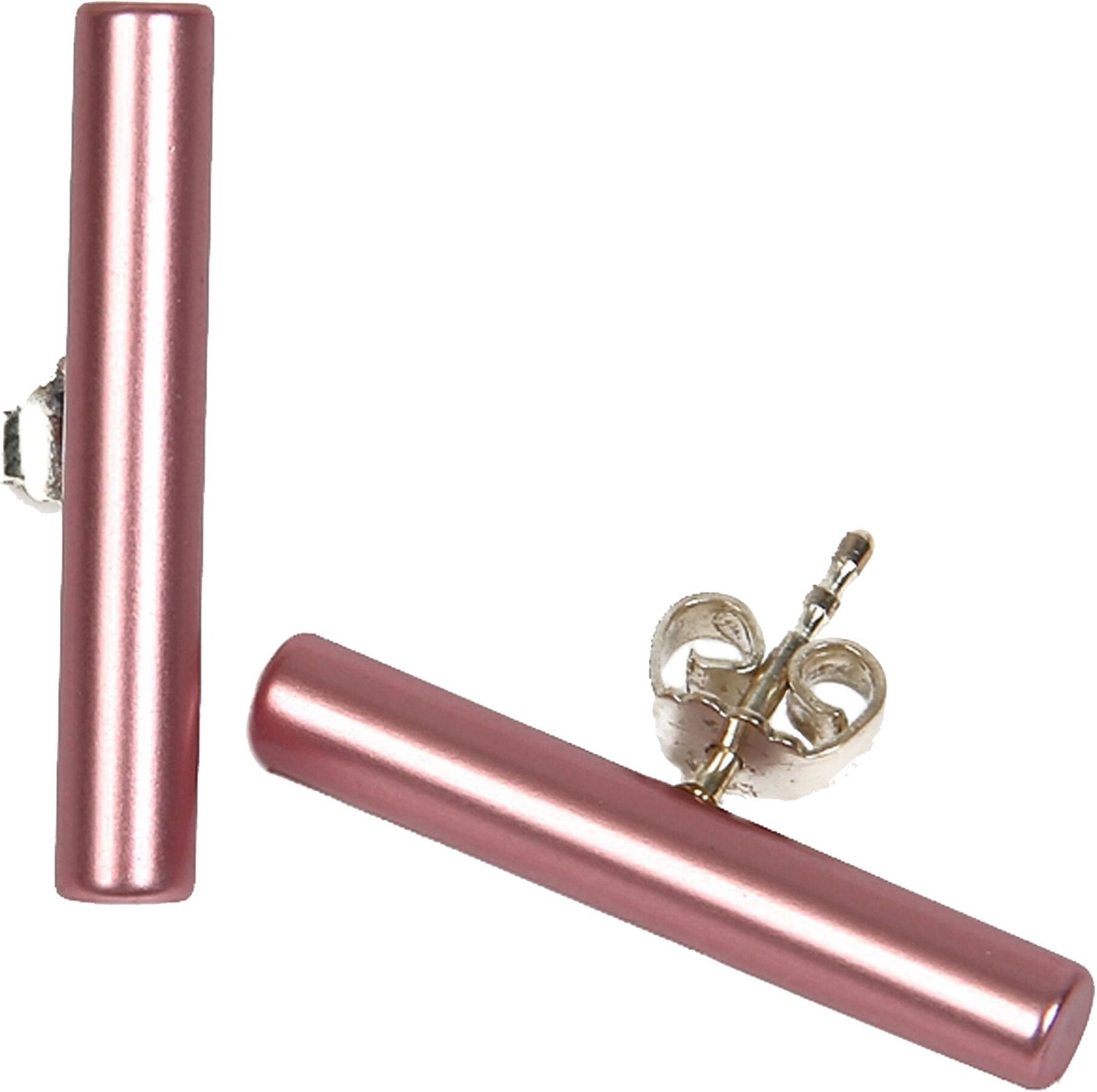 DeMarie Ohrringe eloxiertes Aluminium rosafarben